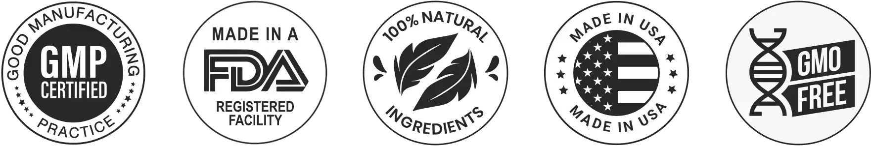 NiteHush Pro quality certifications: GMP certified, FDA registered facility, non-GMO verified, third-party tested